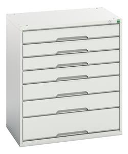 Bott Verso the Bott budget range, lighter duty lower spec cabinets cupboard Verso 800Wx550Dx900H 7 Drawer Cabinet